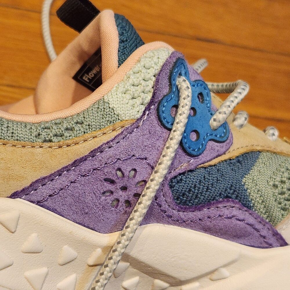 Flower Mountain Kotetsu Sneakers Multicolor Grn Anthropologie Free People Sz 7.5 - Picture 6 of 13